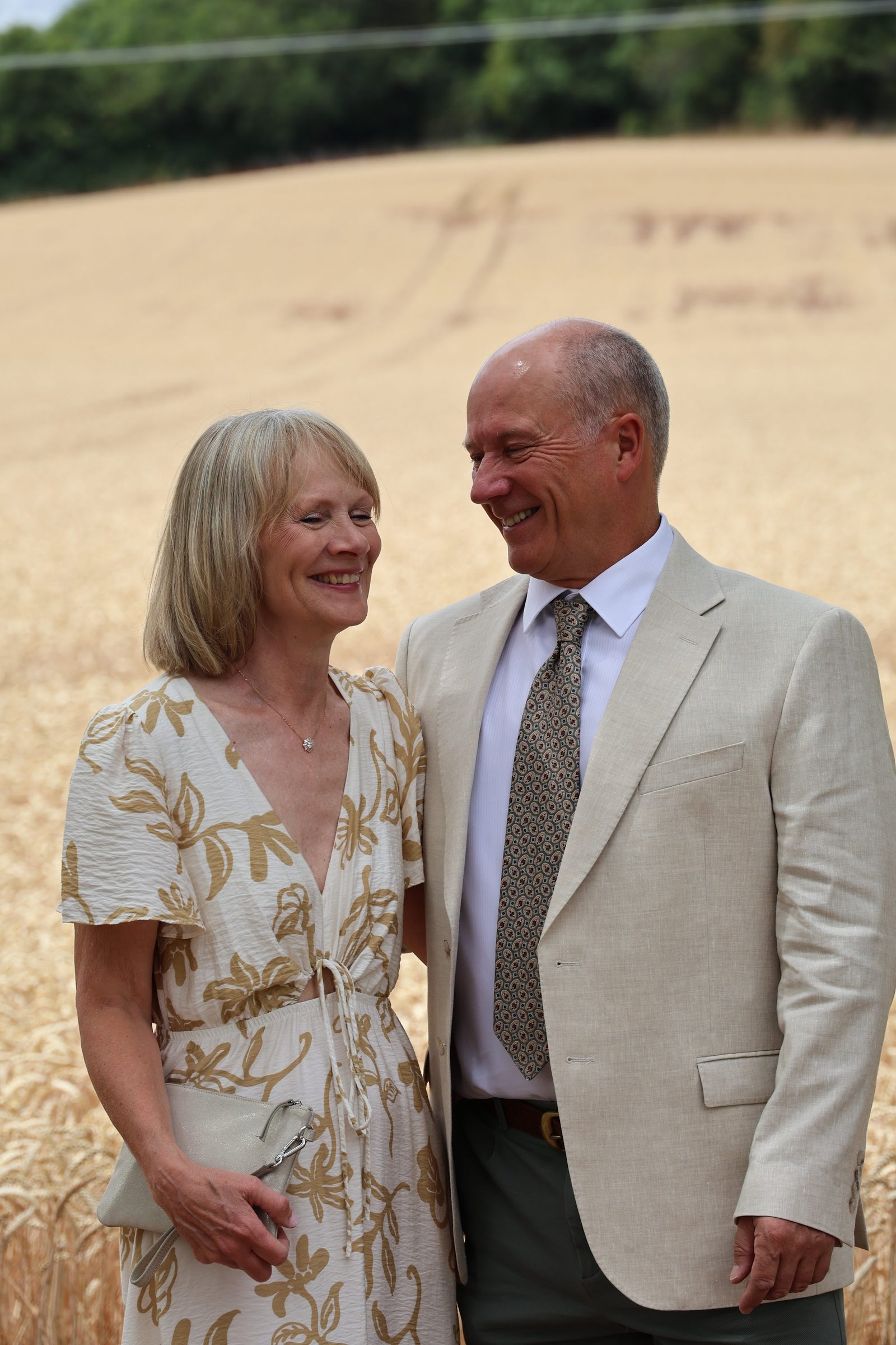 Angela and Nicholas smiling together